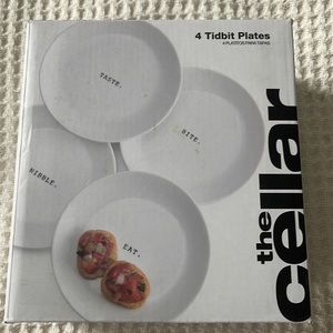Rae Dunn The Cellar for Macys Tidbit Plates Set of Four